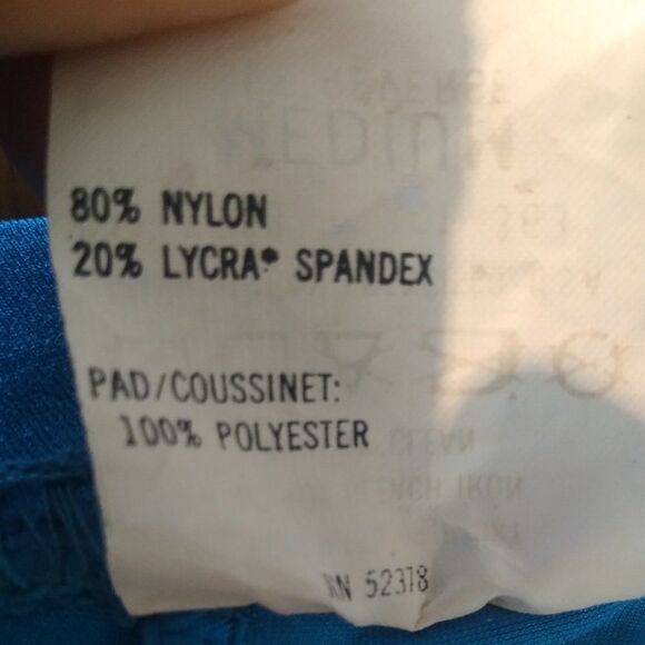 Vintage 90s Bellwether Neon Stripe Spandex Cycling Shorts Athletic - Picture 4 of 6